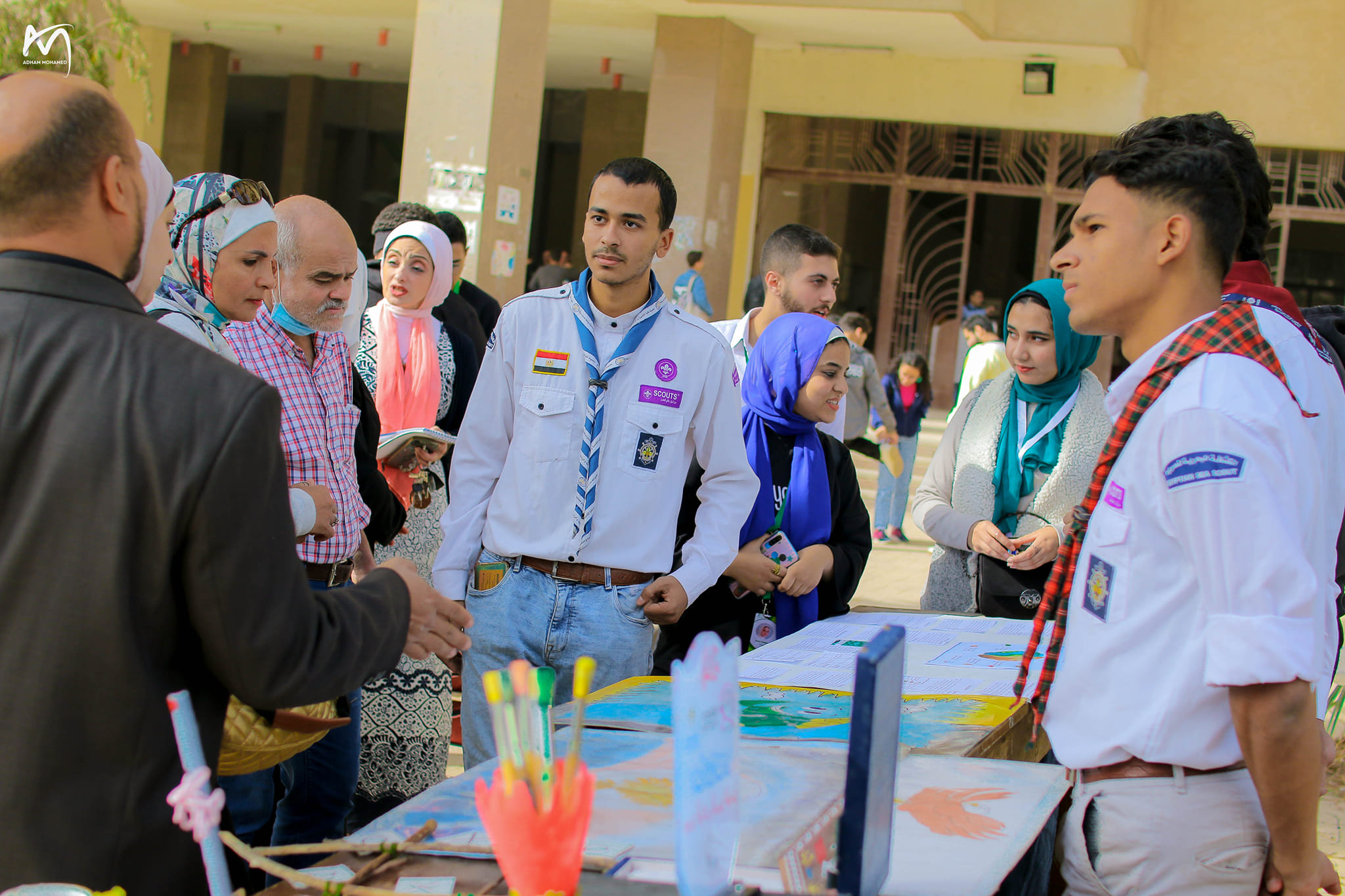 فعاليات المهرجان العلمي بالكلية هندسة المطرية جامعة حلوان